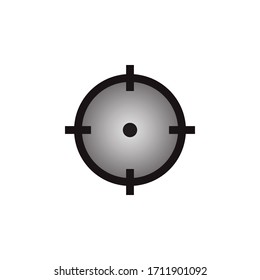 Icono De Ámbito De Destino En El Vector De Diseño De Moda Eps 10