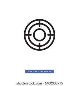 Target scope icon vector illustration