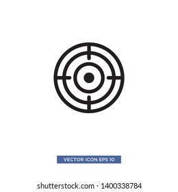 Target scope icon vector illustration