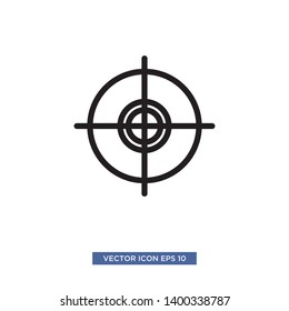 Target scope icon vector illustration