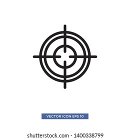 Target scope icon vector illustration
