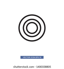 Target scope icon vector illustration