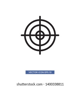 Target scope icon vector illustration