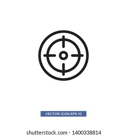 Target scope icon vector illustration