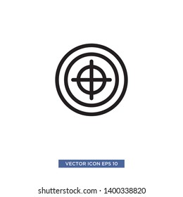 Target scope icon vector illustration