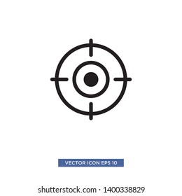 Target scope icon vector illustration