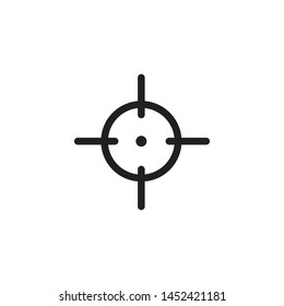 target scope icon vector illustration