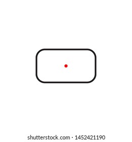 target scope icon vector illustration