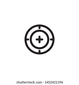 target scope icon vector illustration
