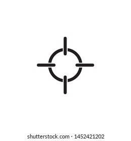 target scope icon vector illustration