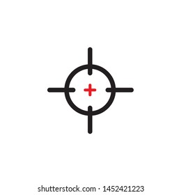 target scope icon vector illustration