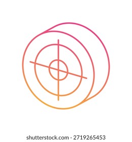 Icono de alcance objetivo Ilustración de stock de Vector