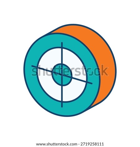 Target Scope Icon vector stock illustration