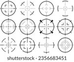 Target scope vector illustration material