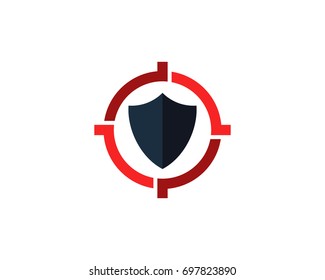 Target Secure Icon Logo Design Element