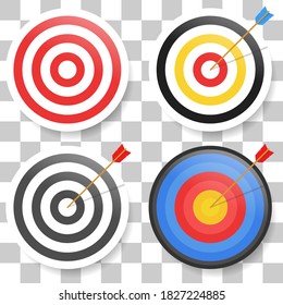 Icono de conjunto de destino. Signo de vector