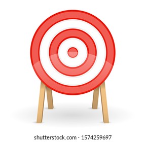 target for shooting arrow bow stock vector illustration isolated on white background