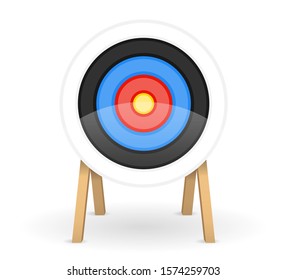 target for shooting arrow bow stock vector illustration isolated on white background
