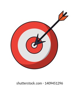 target shooting cartoon vector illustration graphic design