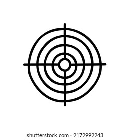 Zielscheibe zum Fotografieren von Doodles, Vektorgrafik
