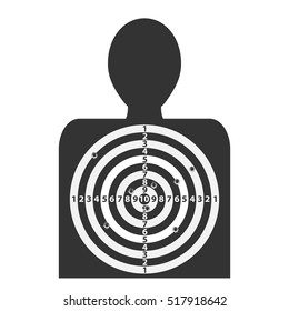 Target for shooting, icon target. Flat design