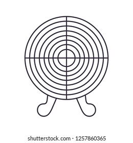 target shooting isolated icon