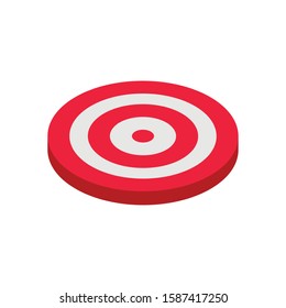 target shooting on white background vector illustration design
