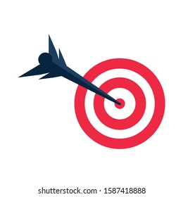 target shooting on white background vector illustration design