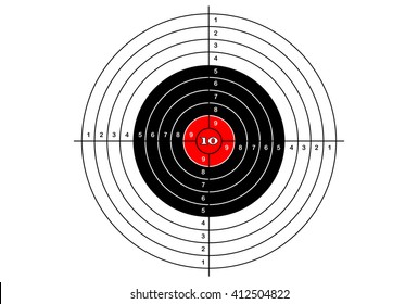 Target shooting sport vector