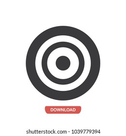 Target shooting vector icon