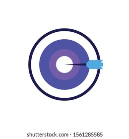target shooting in white background vector illustration design