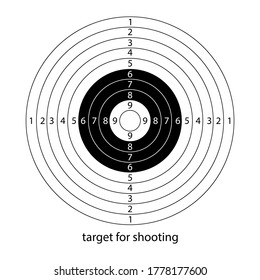 target for shooting.isolated on a white background.vector.