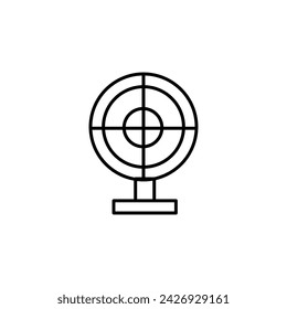Target shot icon, editable stroke eps 12