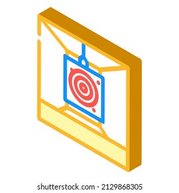 target for shouting isometric icon vector. target for shouting sign. isolated symbol illustration