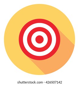 Target Sign Goal Concept Flat Style Icon