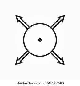 Target sign Icon design vector illustration