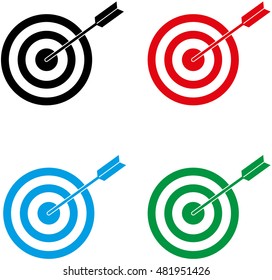 Target signs Vector Illustration.