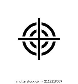 Target simple flat icon vector illustration