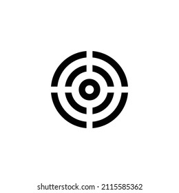 Target simple flat icon vector illustration