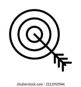 target, Simple icon design, editable stroke with eps10 file format