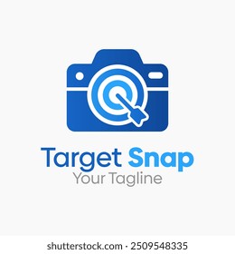Modelo de design de logotipo de encaixe de destino. Bom para negócios, agência, comunidade e organização