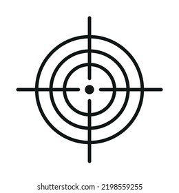 Icono de objetivo del francotirador de destino - Icono editable