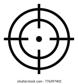 Target of sportsman icon. Simple illustration of target of sportsman vector icon for web