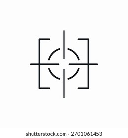 Vector de signo de icono de punto de destino