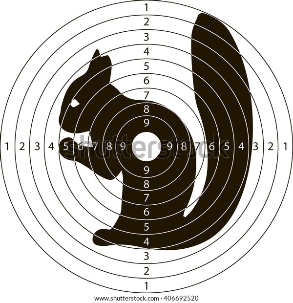 target squirrel shooting range small arms stock vector royalty free