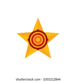 Target Star Logo Icon Design