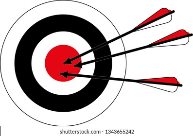 target and stuck arrows