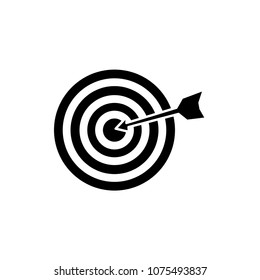 target success arrow icon vector template 