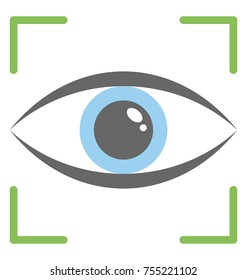 

Target Symbol Or Eye Tracking. Eye Focus Symbol 
