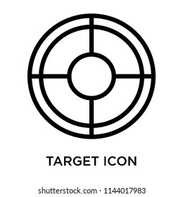 Target Symbol icon vector isolated on white background for your web and mobile app design, Target Symbol logo concept